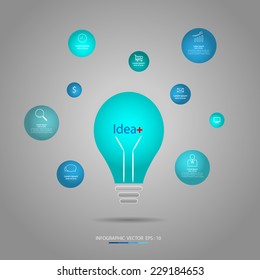Abstract vector illustration can be used for number options, web design