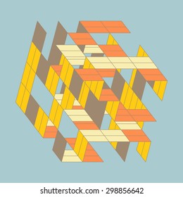 Abstract Vector Illustration. Can Be Used For Design And Presentation.