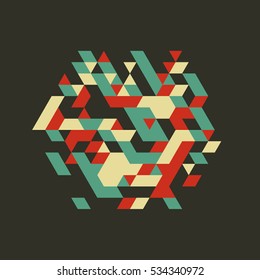 Abstract Vector Illustration. Can Be Used For Design And Presentation. 