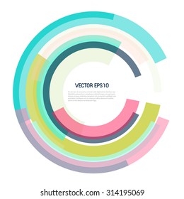Abstract vector illustration. Card for business.