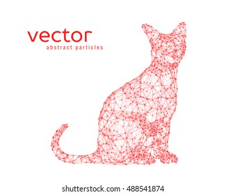 Abstract vector illustration of cat. EPS 10
