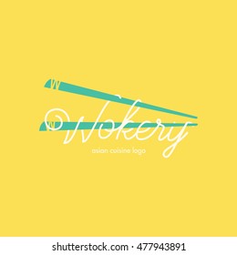 Abstract Vector Illustration for Chinese Noodle and Sticks Logo Design template.