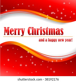 Abstract vector illustration of a christmas greeting card