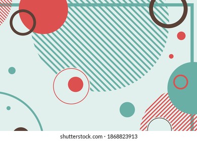 Ilustración vector abstracta con círculos para la página de aterrizaje.