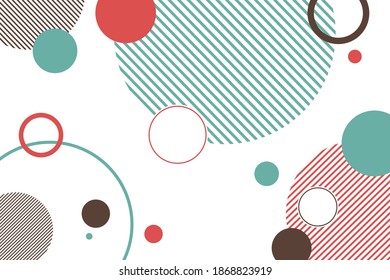 Ilustración vector abstracta con círculos para la página de aterrizaje.