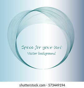 Abstract vector illustration of color transparent ring