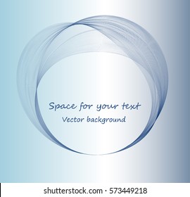 Abstract vector illustration of color transparent ring