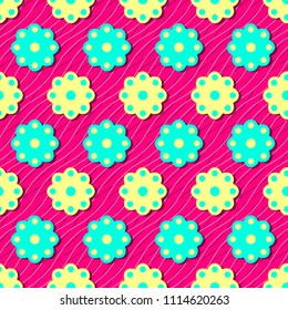 abstract vector illustration with colored circular patterns