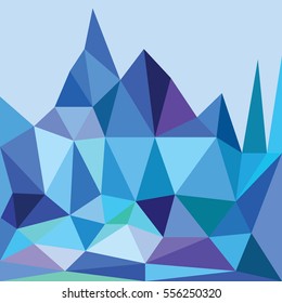 Abstract vector illustration of colored geometric background. 