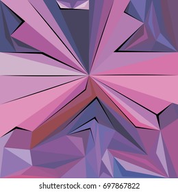 Abstract vector illustration of colored geometric background. 