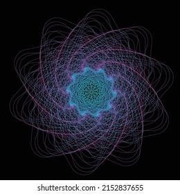 líneas de color de ilustración vectorial abstracta para fondo