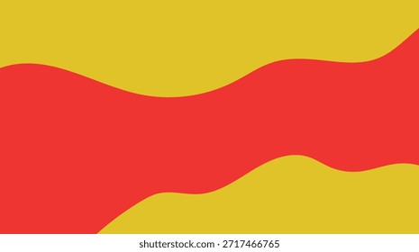 Ilustración vectorial Abstractas de un fondo colorido con ondas naranjas y rojas 3D con un patrón de curva dorada para una Plantilla de Anuncio de Web de negocios profesional