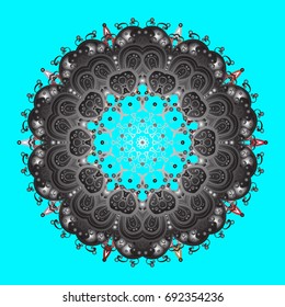 abstract vector illustration with a colorful background and a falling snowflake.