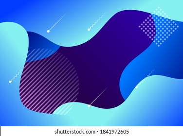 abstract vector illustration with colorful gradient and wave