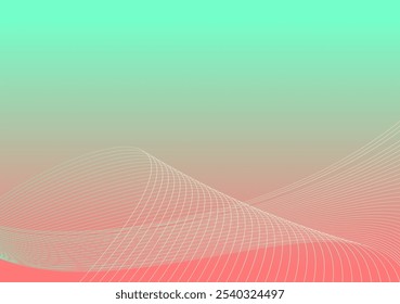 Ilustración vectorial Abstractas. Abstractas olas de colores sobre fondo brillante. Ilustración vectorial
Estampados, decoración, Web, Diseño gráfico.
