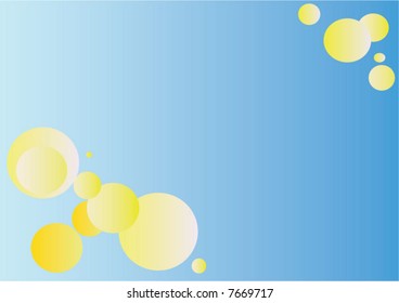 ilustración vectorial abstracta de los colores del sol y el cielo primaverales