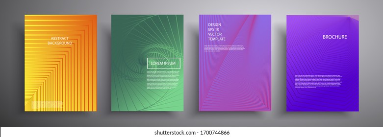 Abstract vector illustration of cover with graphic geometric elements. Template for brochures, covers, notebooks, banners, magazines and flyers, modern website template design.