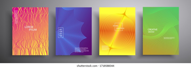 Ilustración abstracta vectorial de la cubierta con elementos geométricos gráficos. Plantilla para folletos, portadas, cuadernos, banners, revistas y folletos, diseño moderno de plantillas de sitio web.