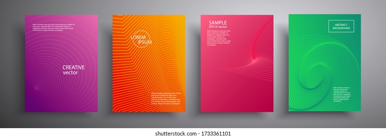 Abstract vector illustration of cover with graphic geometric elements. Template for brochures, covers, notebooks, banners, magazines and flyers, modern website template design.