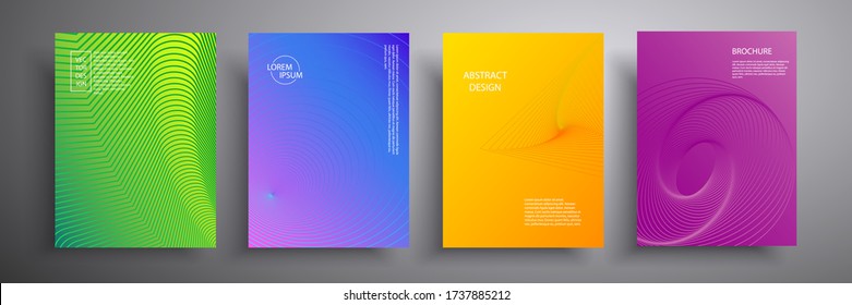 Abstract vector illustration cover with graphic geometric elements. Template for brochures, covers, notebooks, banners, magazines and flyers, modern design template for websites.