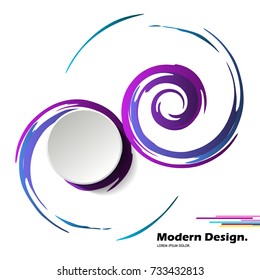 Abstract vector illustration. Creative header design.
