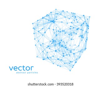 Ilustración vectorial Abstractas de cubo sobre fondo blanco