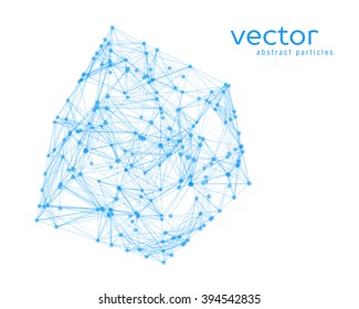 Abstract vector illustration of cube on white background