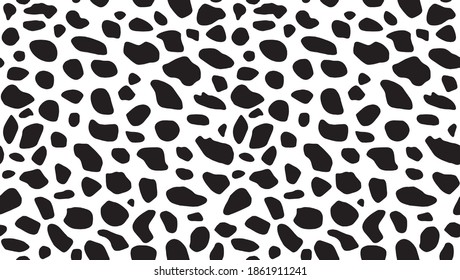 An Abstract Vector Illustration of a Dalmatian Pattern