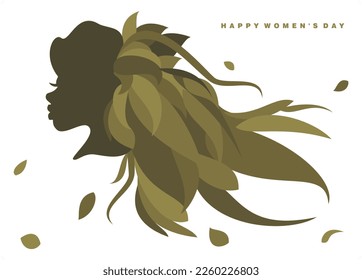 An abstract vector illustration for Women’s Day 2023