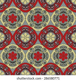 abstract vector illustration of decorative figures