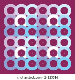 Abstract vector illustration depicting a circles composition.
