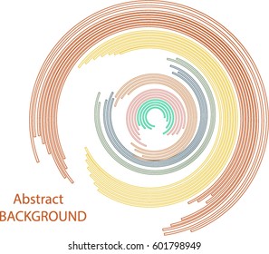 Abstract vector illustration depicting colored circles on a white background. Infographic background with place for your text.