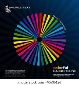 Abstract vector illustration depicting colorful layout background.