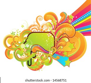 Abstract vector illustration for design.