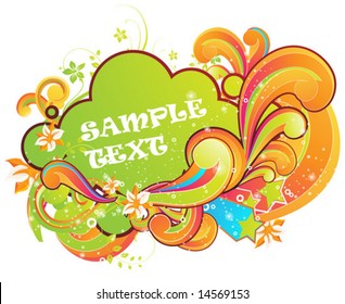 Abstract vector illustration for design.