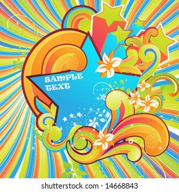Abstract vector illustration for design.