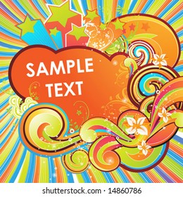 Abstract vector illustration for design.