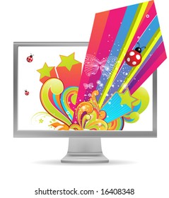 Abstract vector illustration for design.