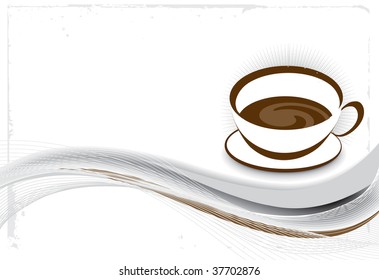 Abstract vector illustration for design. cofee illustration