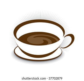 Abstract vector illustration for design. cofee illustration