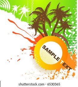 Abstract vector illustration for design. DJ retro ornament for background.