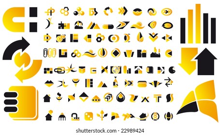 Abstract vector illustration of design elements