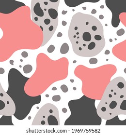 Abstract vector illustration design, with stone shape elements and dots, arranged to form a beautiful Pattern