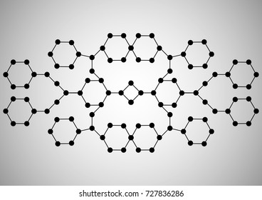 Abstract vector illustration with dot and line.