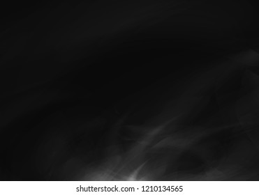 Abstract vector illustration with effect of smoke on a dark background