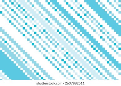 Abstract vector illustration featuring a blue pixelated pattern with diagonal lines. This geometric design creates a visually striking and modern aesthetic for digital projects.