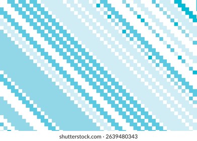 Abstract vector illustration featuring a blue pixelated pattern with diagonal lines. This geometric design creates a visually striking and modern aesthetic for digital projects.