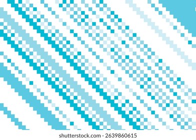 Abstract vector illustration featuring a blue pixelated pattern with diagonal lines. This geometric design creates a visually striking and modern aesthetic for digital projects.