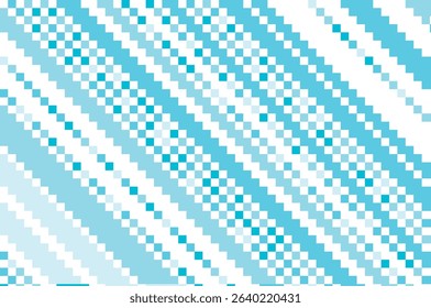 Abstract vector illustration featuring a blue pixelated pattern with diagonal lines. This geometric design creates a visually striking and modern aesthetic for digital projects.