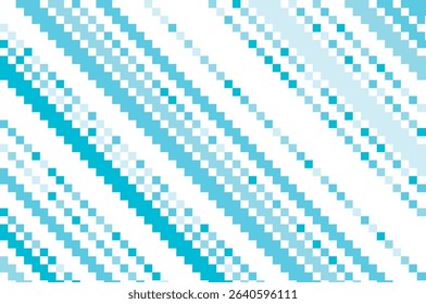 Abstract vector illustration featuring a blue pixelated pattern with diagonal lines. This geometric design creates a visually striking and modern aesthetic for digital projects.
